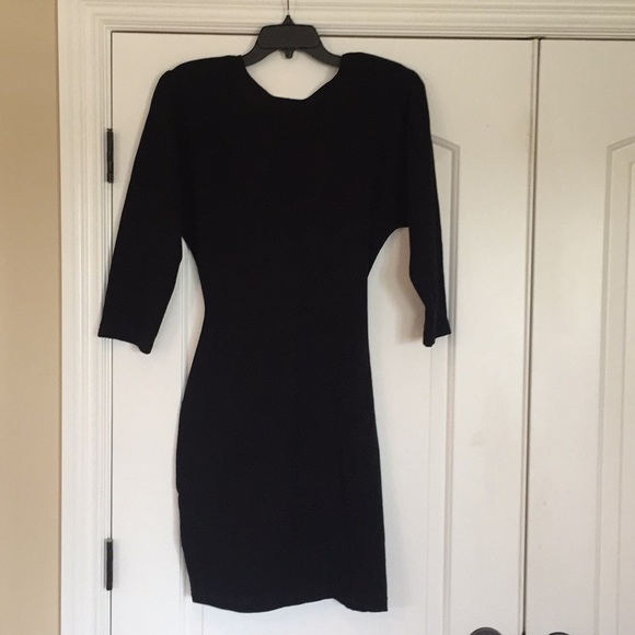 Vintage 1980s Black Dress - Picture 4 of 6